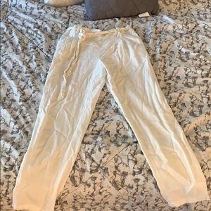 White beach pants